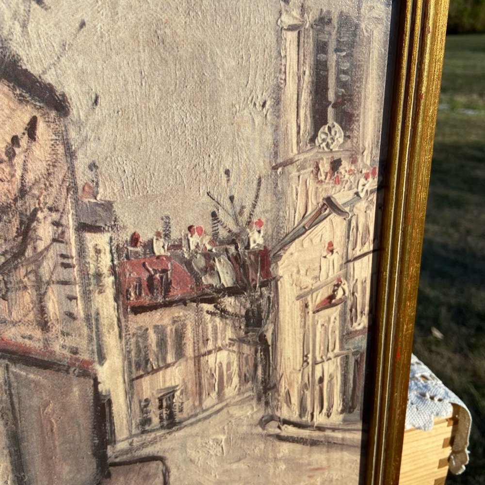 Vintage Maurice Utrillo EGLISE DE STAINS (SEINE) Print - Picture 4 of 8